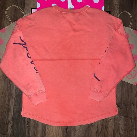 NWT VS PINK Size SMALL Varsity Campus Crew Sweatshirt. - Picture 6 of 7